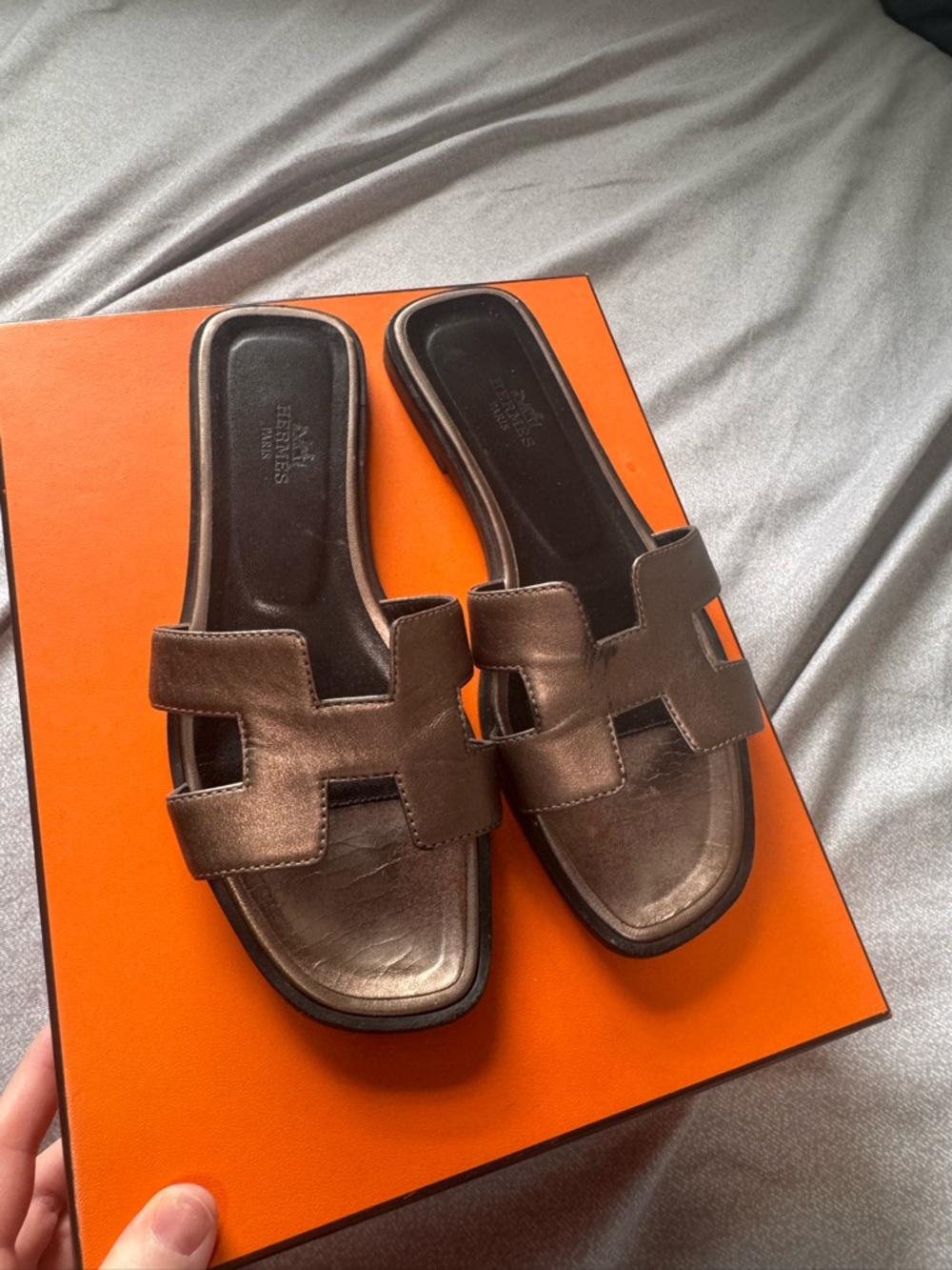 Authentic Hermes Oran Sandals - Picture 3 of 10